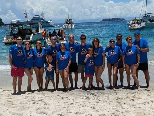 Foto del grupo de buceadores en Angra Dos Reis, diciembre 2024