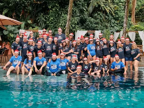 Foto del grupo de buceadores en Angra Dos Reis, diciembre 2025